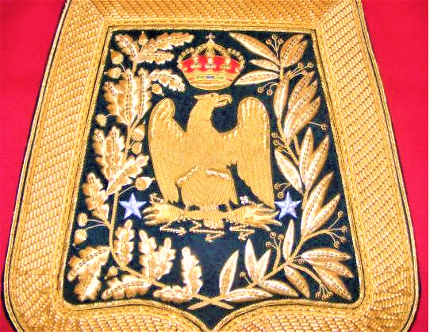 Sabretache of general de brigade, light cavalry, dark green