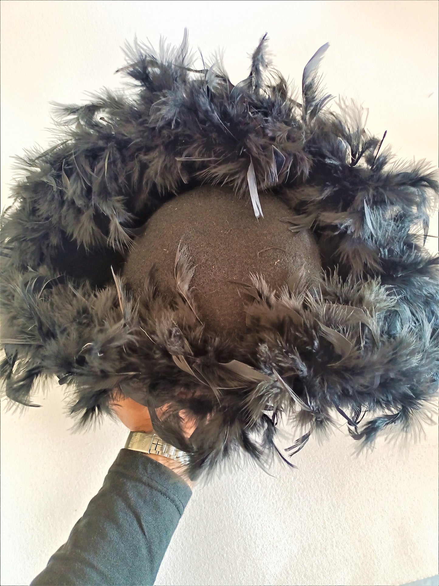 French Napoleonic General Bicorn Hat – Handcrafted Gold Bullion & Feather Trimmed