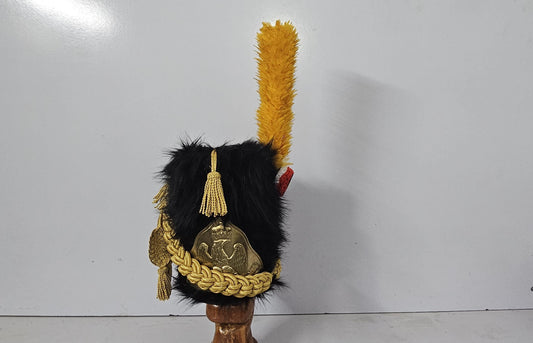 Napoleonic 1st Empire French Imperial Guard Shako Hat – Handmade with Plume