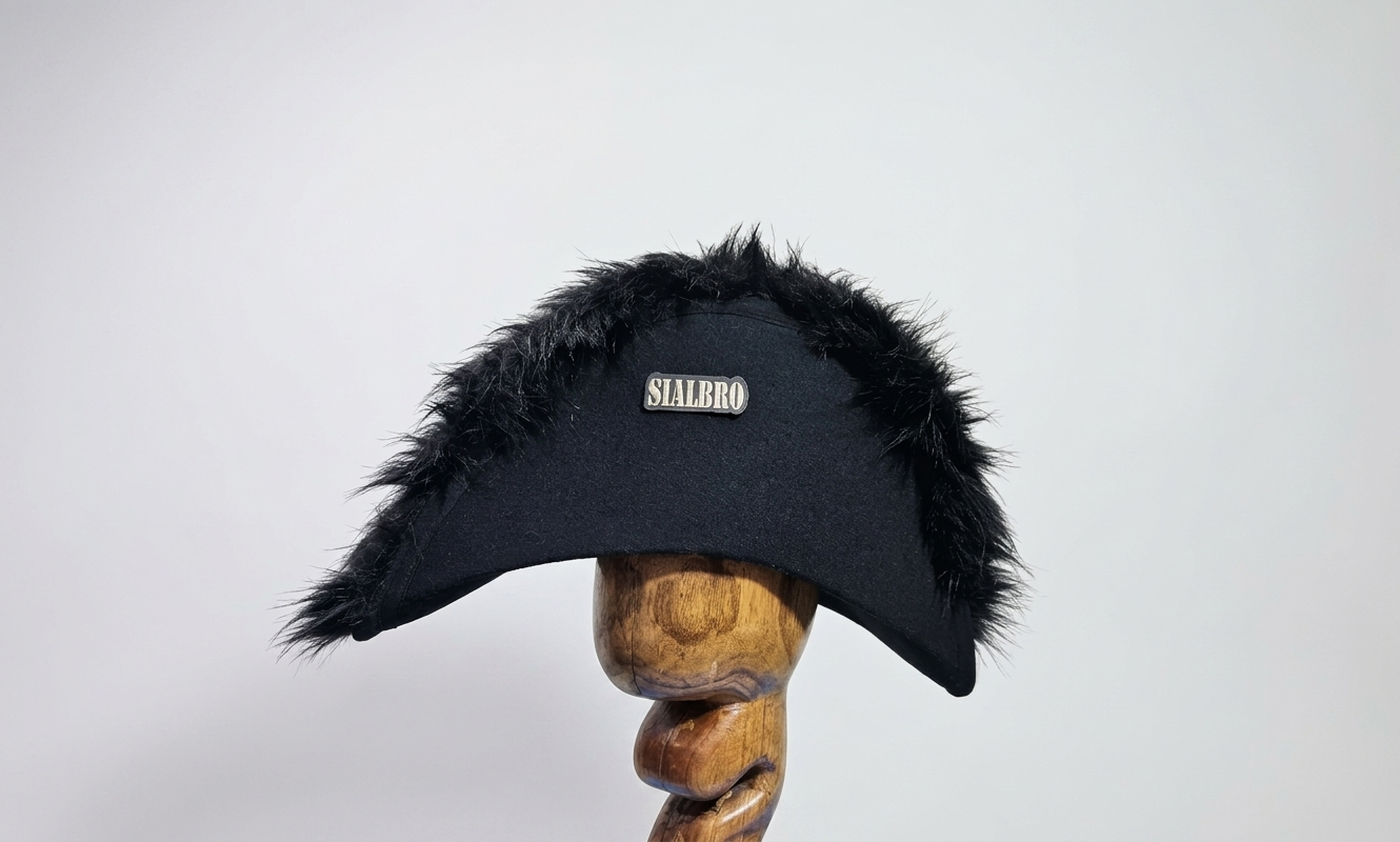Napoleonic 17th–18th Century British & French Officer Bicorn Hat – Handmade Historical Military Replica