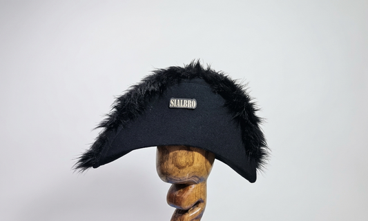 Napoleonic 17th–18th Century British & French Officer Bicorn Hat – Handmade Historical Military Replica