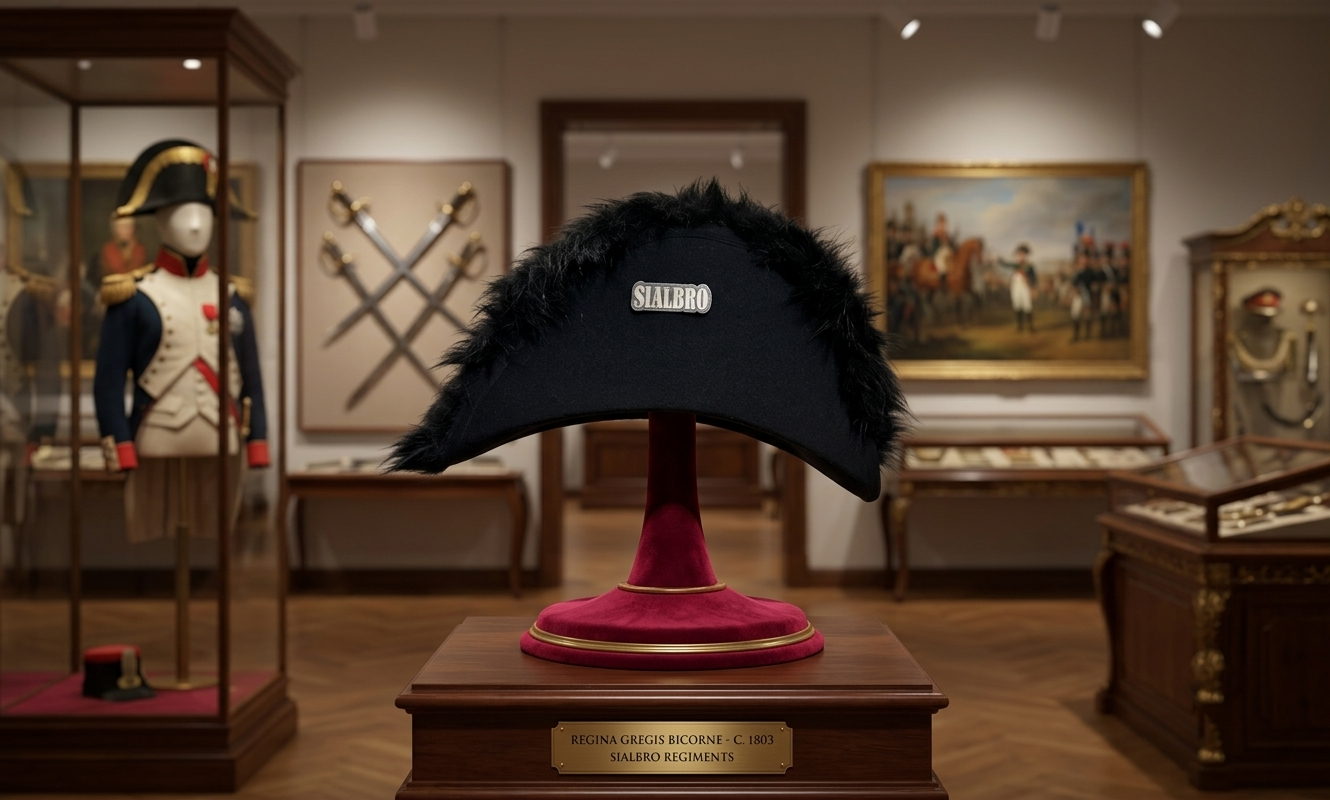 Napoleonic 17th–18th Century British & French Officer Bicorn Hat – Handmade Historical Military Replica