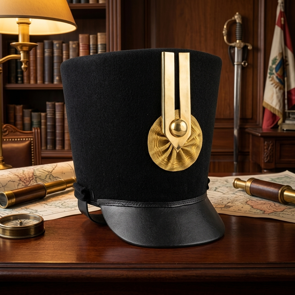 Austrian Napoleonic Infantry Shako Hat – Premium Handcrafted Historical Replica