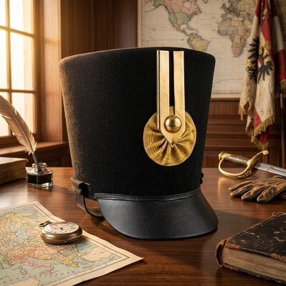 Austrian Napoleonic Infantry Shako Hat – Premium Handcrafted Historical Replica