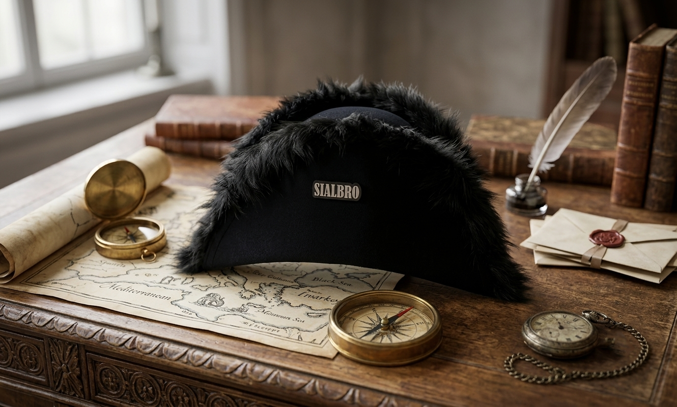 Napoleonic 17th–18th Century British & French Officer Bicorn Hat – Handmade Historical Military Replica