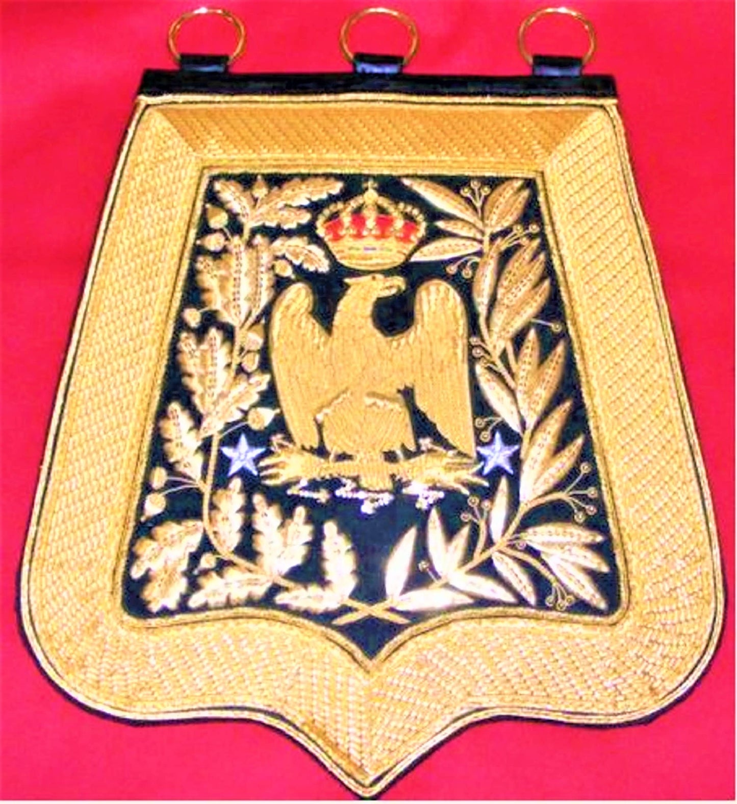 Sabretache of general de brigade, light cavalry, dark green