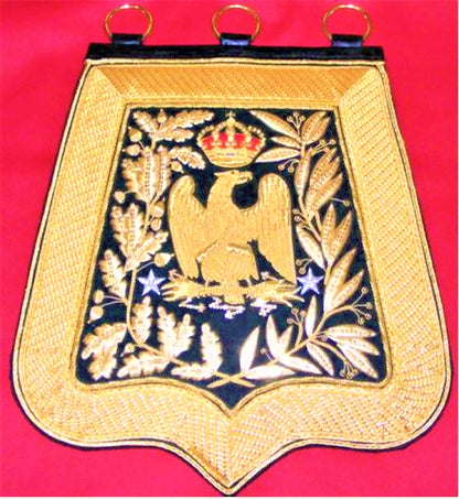 Sabretache of general de brigade, light cavalry, dark green