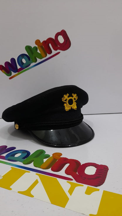 Black Captain's Hat: Yachting Skipper Costume