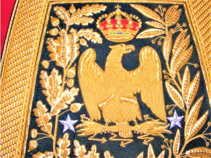 Sabretache of general de brigade, light cavalry, dark green