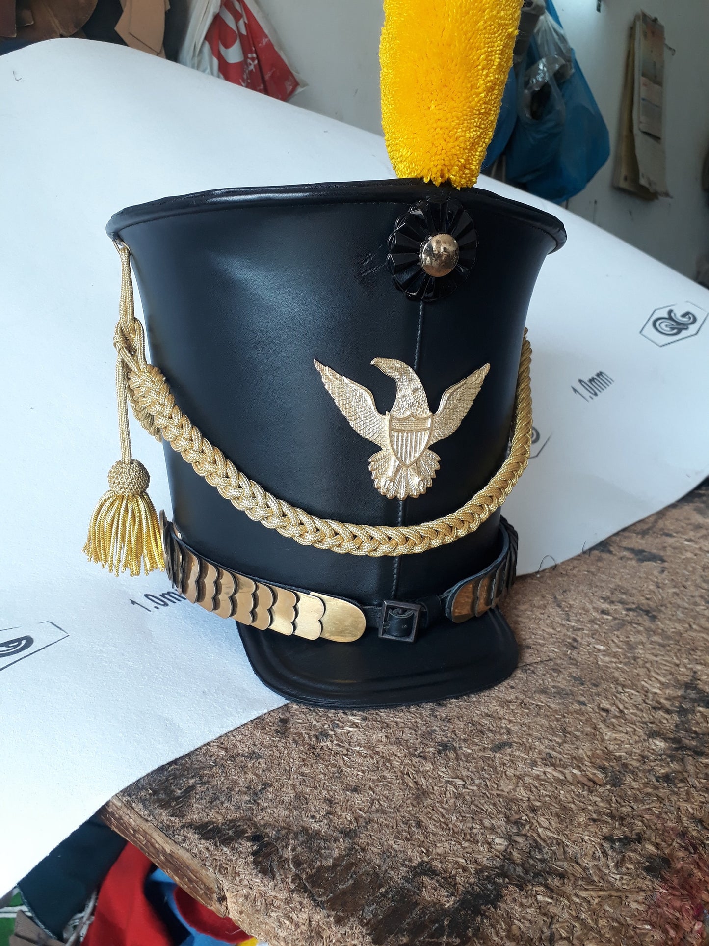 Virginia Militia Officer Bell Crown Shako Hat