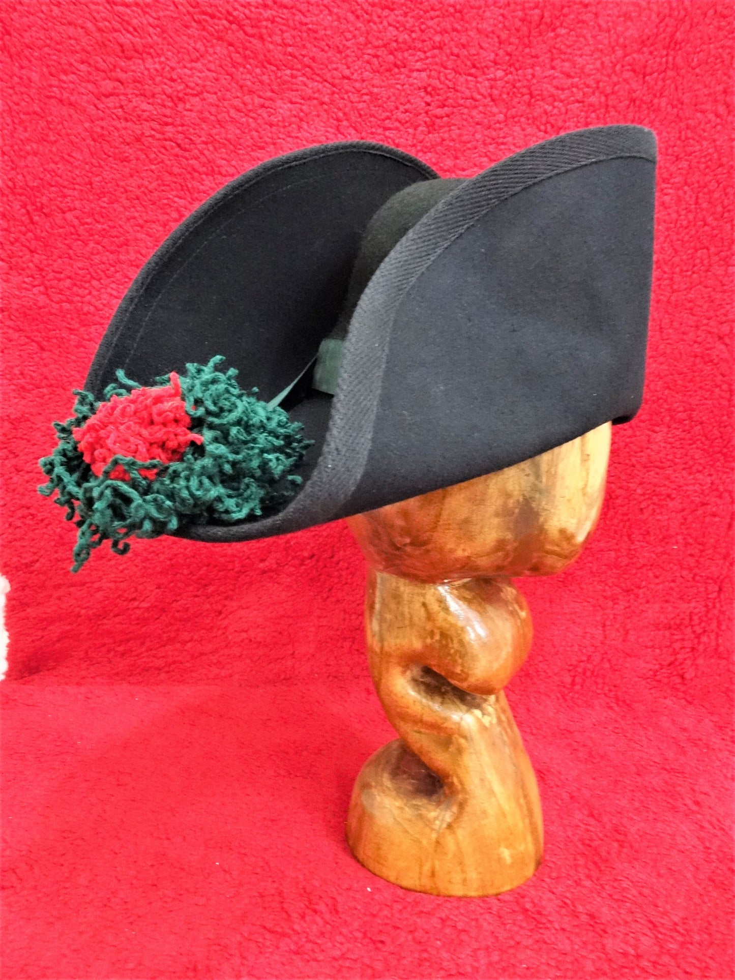Hand Crafted Fur Felt Revolutionary War Hessian Cocked Hat