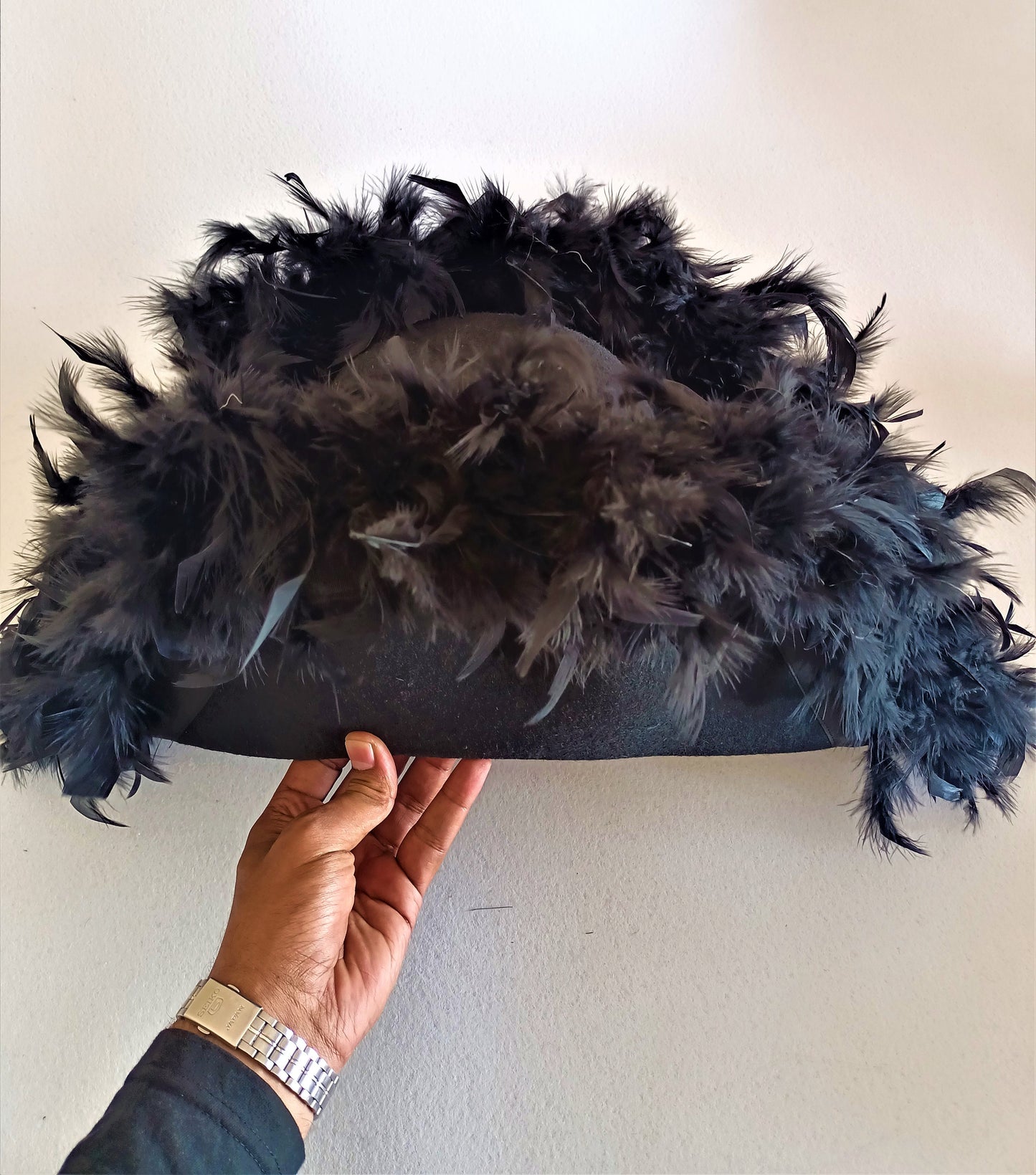 French Napoleonic General Bicorn Hat – Handcrafted Gold Bullion & Feather Trimmed
