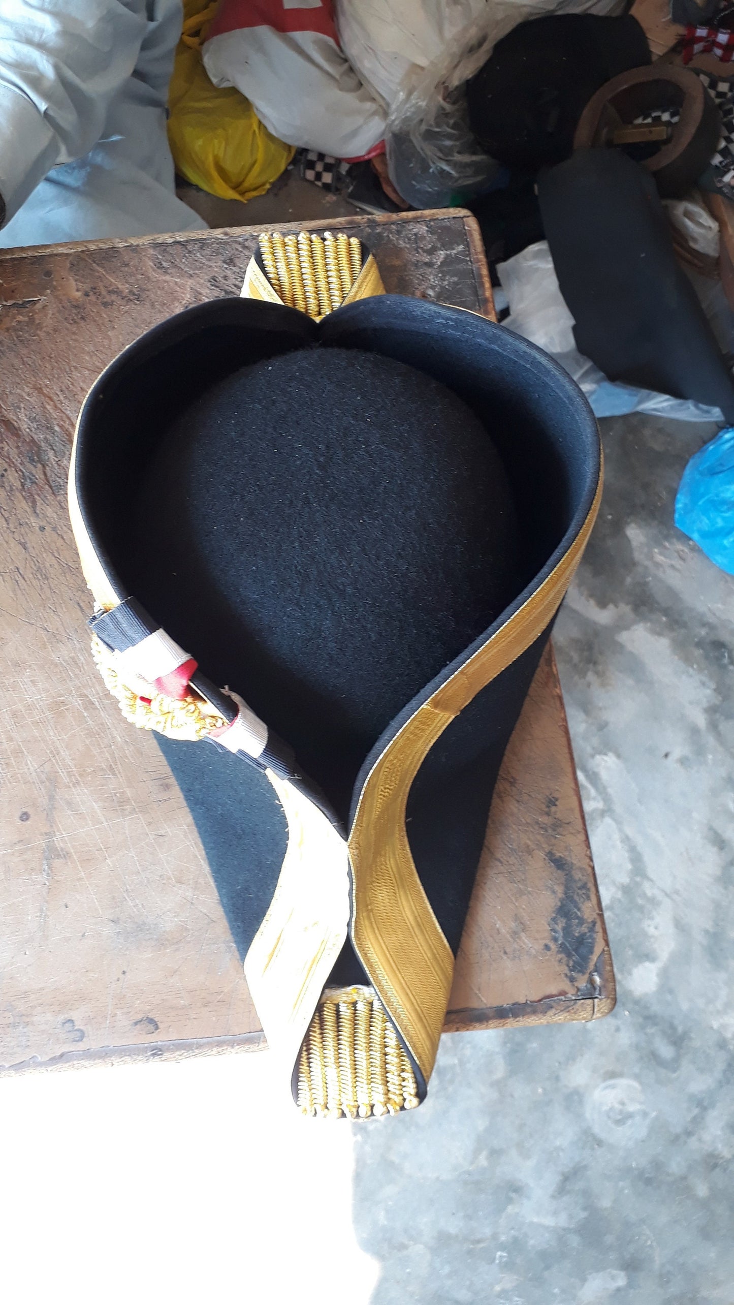 PRUSSIAN ADMIRAL’S Bicorn Hat - Revolutionary War Inspired Headwear