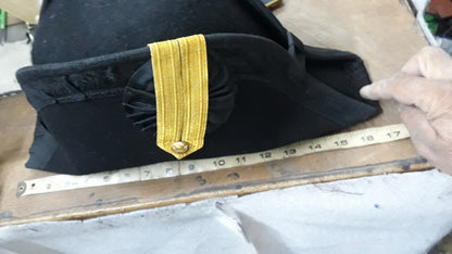 Napoleonic British Royal Navy Military Officer Bicorn Hat