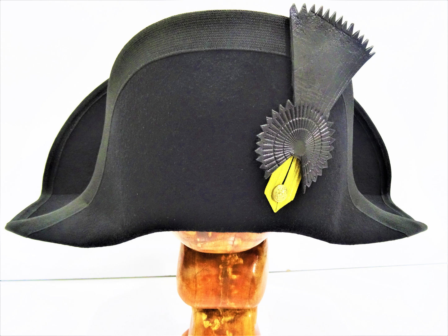 Royal Navy Bicorne with Black and Gold Trim - British Cocked Hat - Admiral Bicorne
