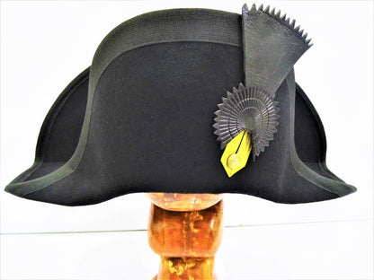 Royal Navy Bicorne with Black and Gold Trim - British Cocked Hat - Admiral Bicorne