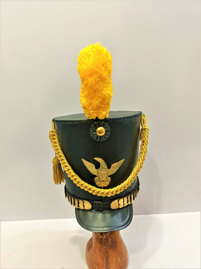 Virginia Militia Officer Bell Crown Shako Hat