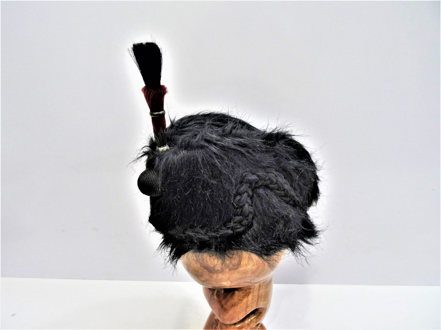 British WW1 Kings Royal Rifle busby hat crops in 1880 Reproduction