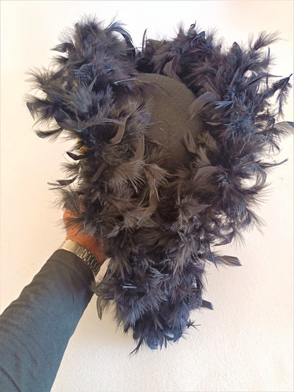 French Napoleonic General Bicorn Hat – Handcrafted Gold Bullion & Feather Trimmed