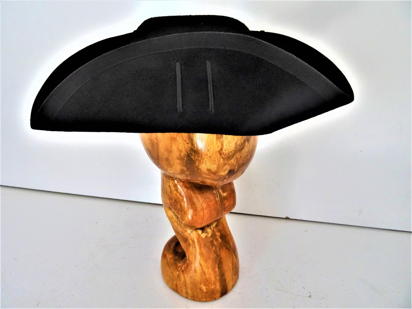 Authentically Recreated Wool Felt Revolutionary War Felt Cocked or Tricorn Hat