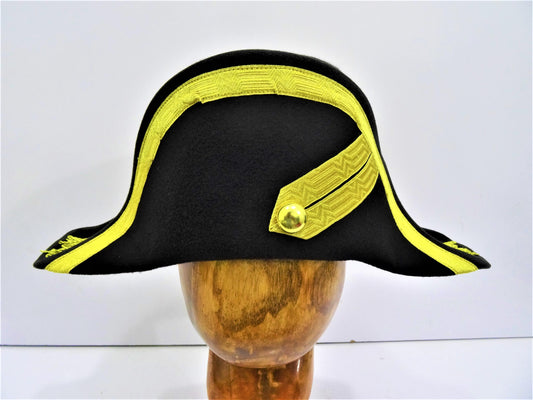 Halloween Napoleon Bonaparte French Captain Colonial English Hat G1476