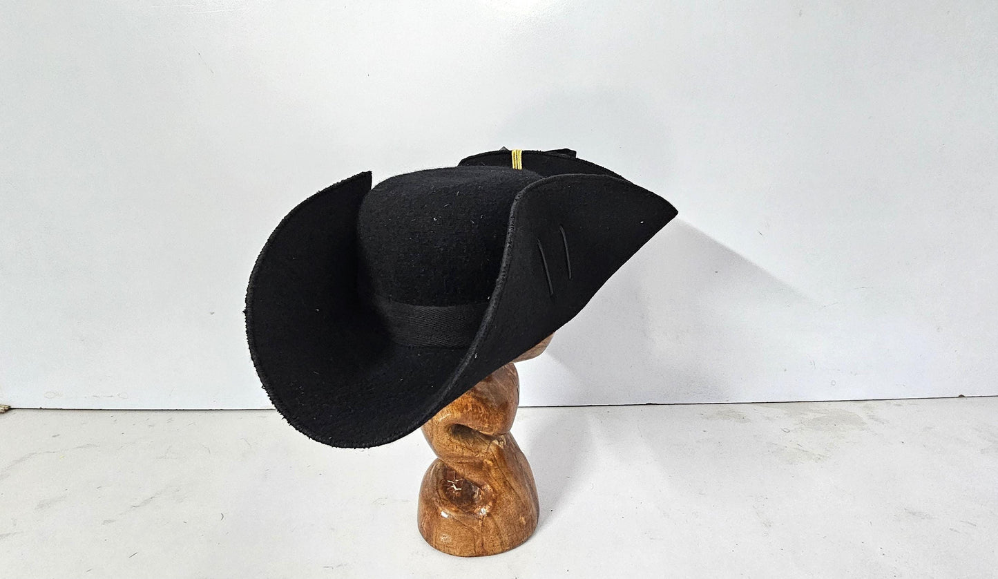 Wool Felt Cocked Hat 18th Century replica