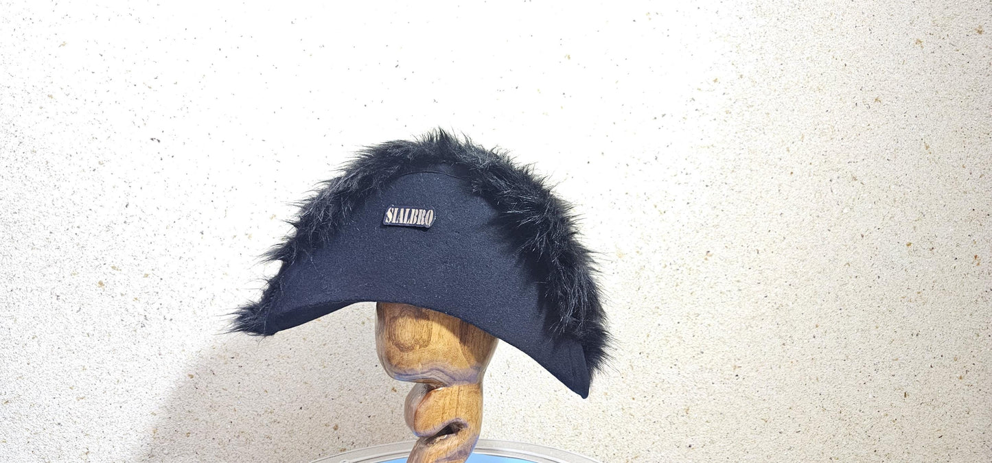 Napoleonic 17th–18th Century British & French Officer Bicorn Hat – Handmade Historical Military Replica