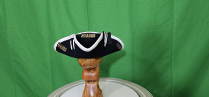 Revolutionary War Military Fur Felt Cocked Hat With Hand Sewn White Worsted Wool Binding