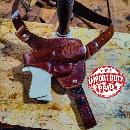 Leather Horizontal Shoulder Holster for Sig Sauer P238.