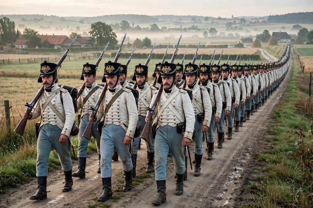 Austrian Infantry marching