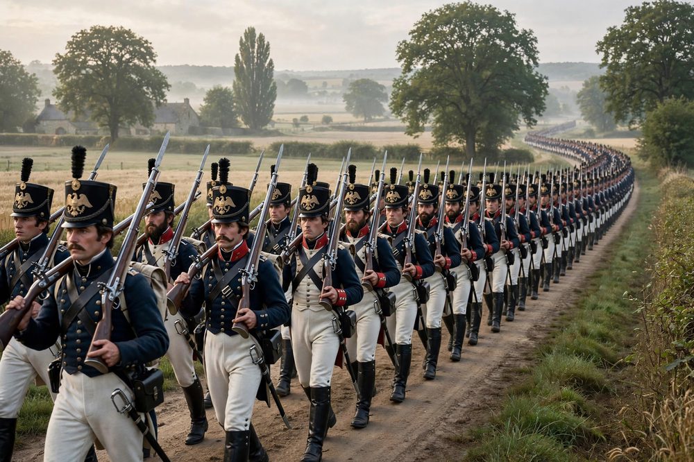French Line Infantry marching